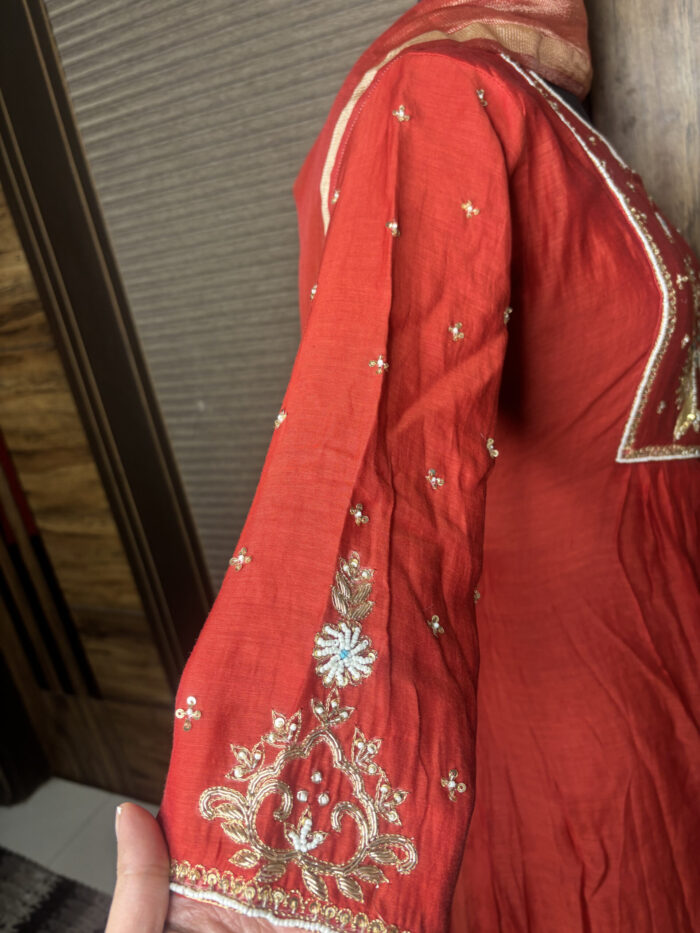 Peacock Mul Chanderi - Image 6