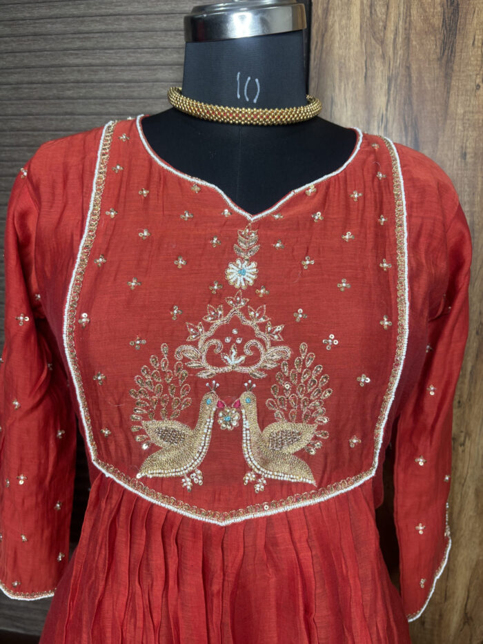 Peacock Mul Chanderi - Image 4