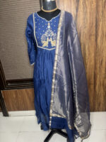 Peacock Mul Chanderi - Image 9