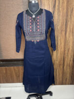 Blue Handloom Cotton Suit - Image 3