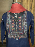 Blue Handloom Cotton Suit - Image 4