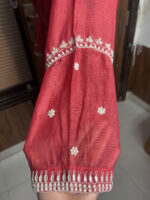 Rust Mul Chanderi Suit - Image 3