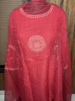 Rust Mul Chanderi Suit - Image 7