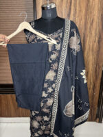 Black  Noodle Strap Cotton Suit - Image 4