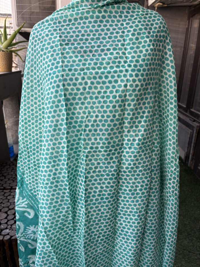 Rama Blue  Noodle Cotton Suit - Image 3