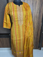 Yellow Muslin Silk suit