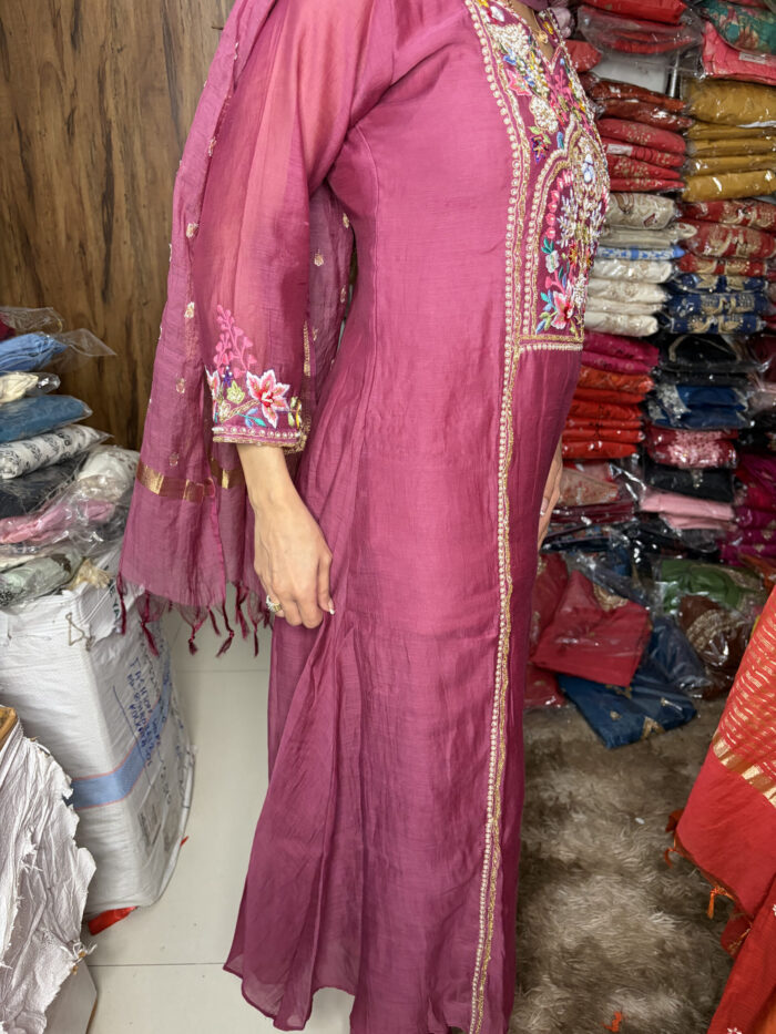 Embroidered Mul Chandheri - Image 5