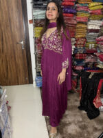 Alia Cut Chinon Anarkali