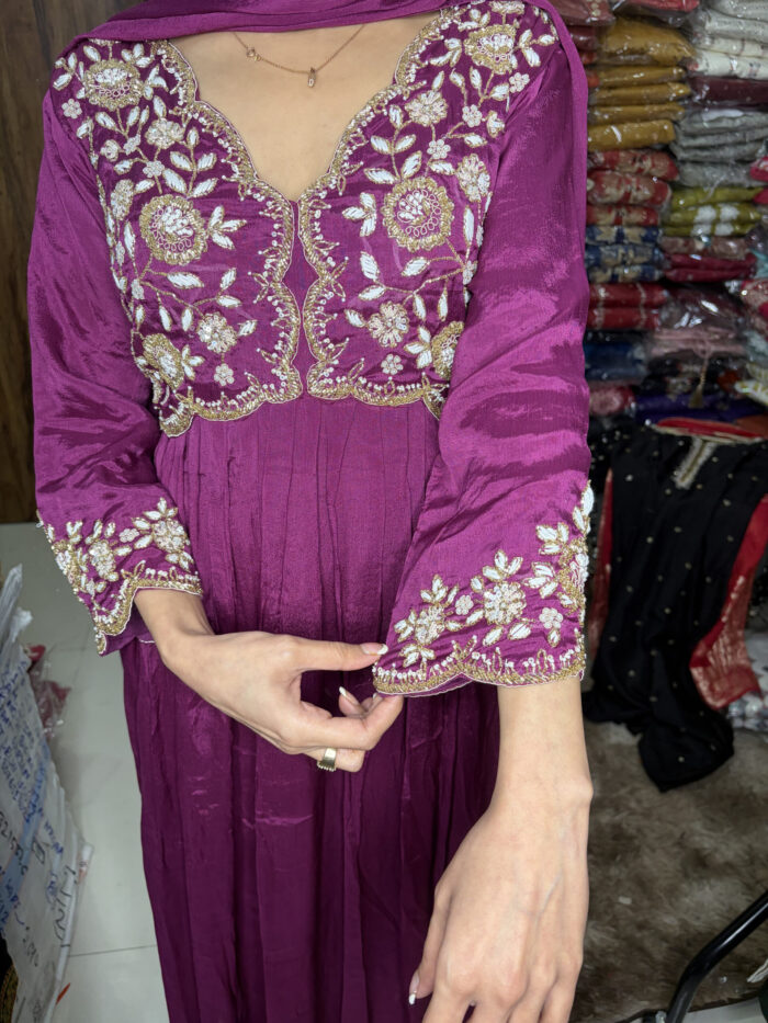 Alia Cut Chinon Anarkali - Image 4