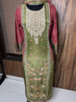 Green Crushed Tissue Suit - Image 3