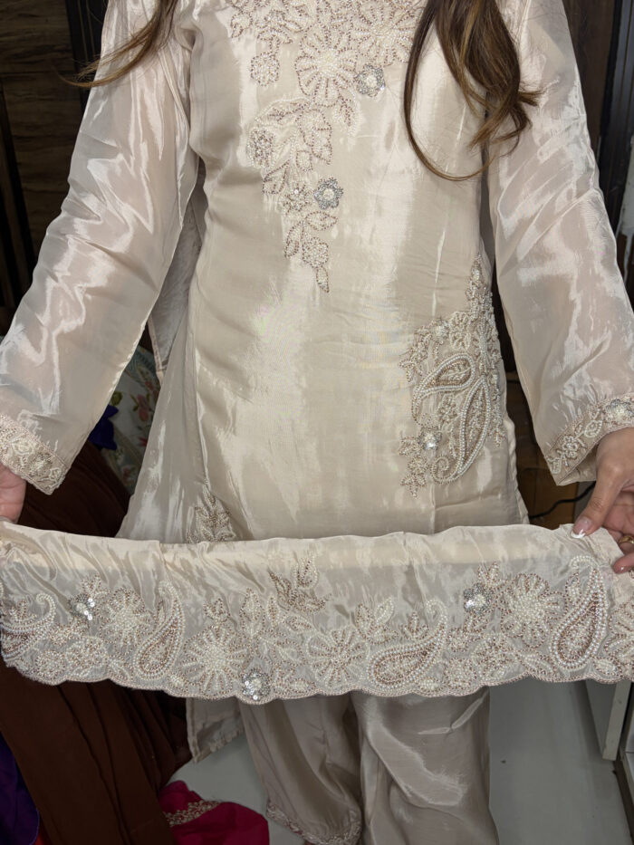 Ivory pearl work suit - Image 5