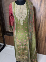 Green Crushed Tissue Suit