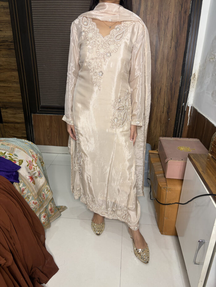 Ivory pearl work suit - Image 7