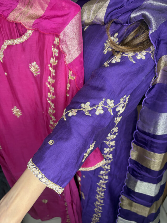 Gota Wrok Mul Chandheri Suit - Image 7