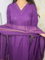 Wine Handloom Suit - Image 5