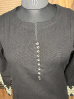 The Black handloom Cotton Suit - Image 2