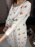 White Shiffali Cotton Suit - Image 4