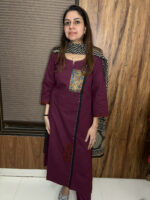 Cotton Applique Suit