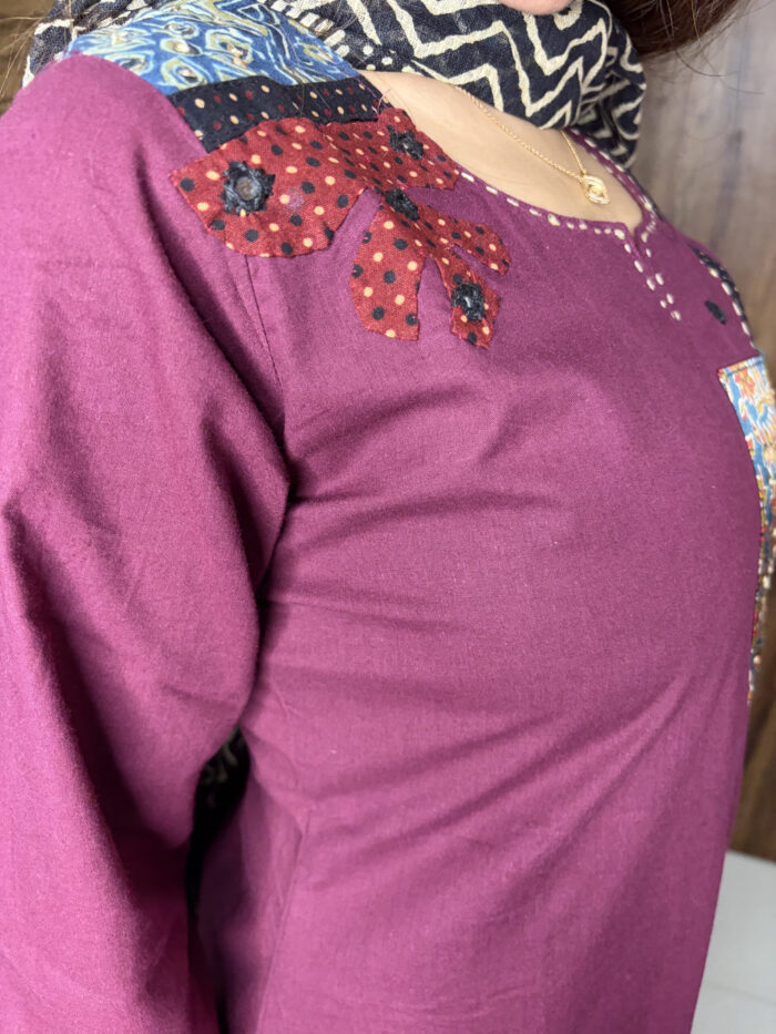 Cotton Applique Suit - Image 5