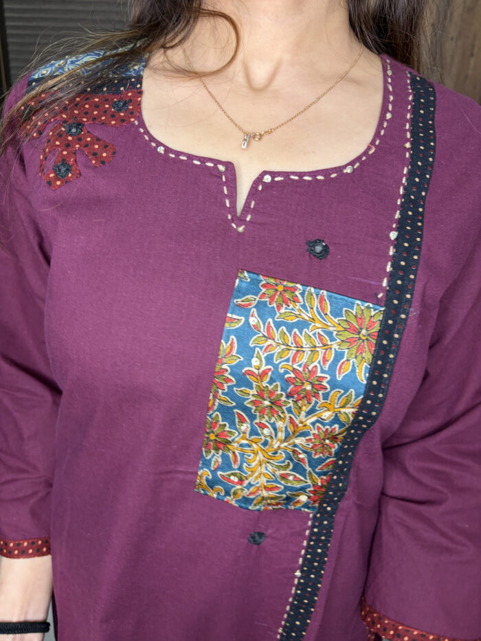 Cotton Applique Suit - Image 6