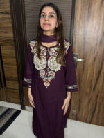 Rayon Embroidered suit