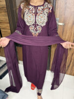 Rayon Embroidered suit - Image 4