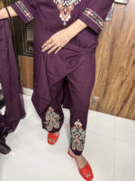 Rayon Embroidered suit - Image 5