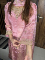 Pink Handwork Anarkali - Image 3