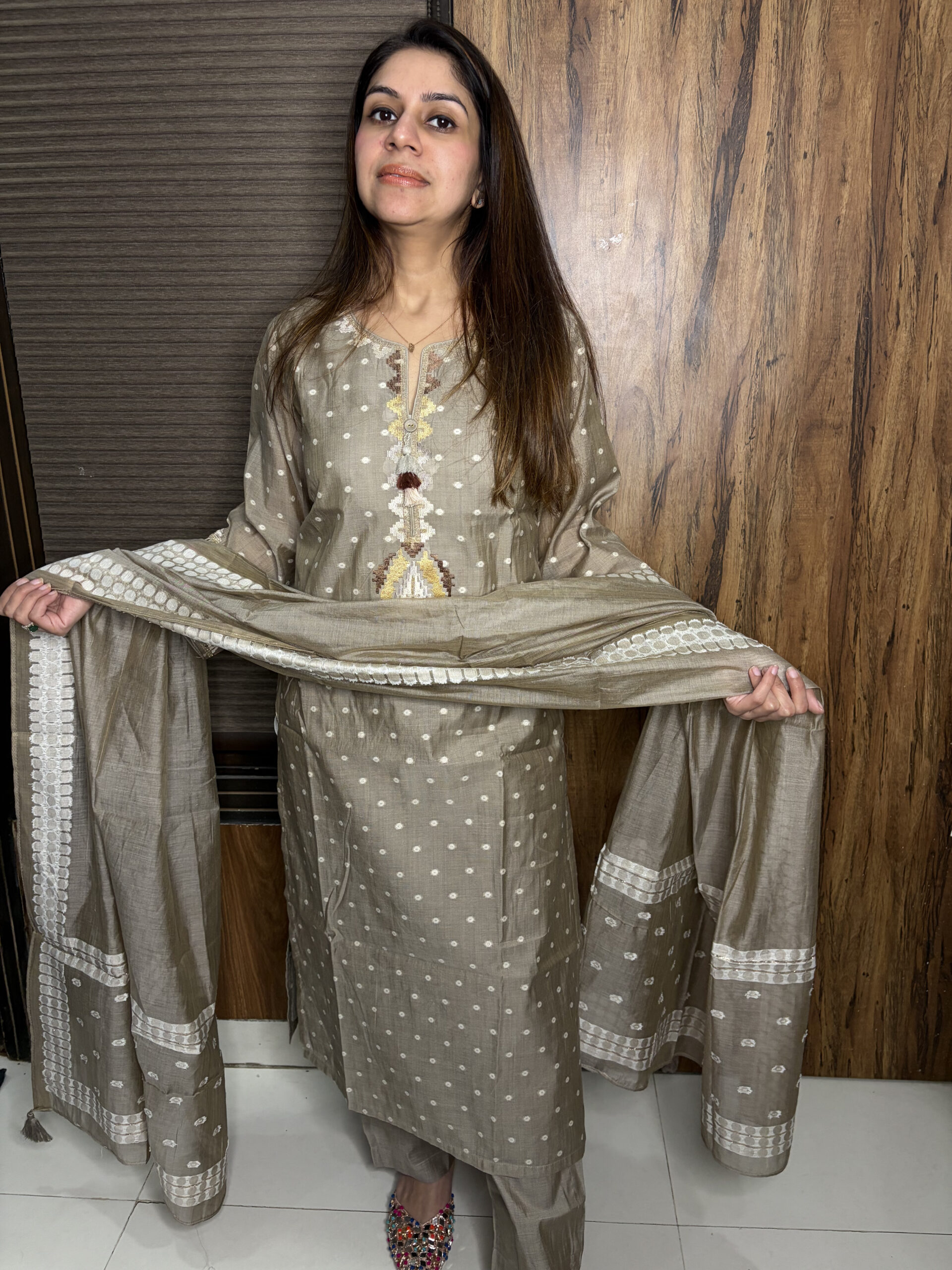 IMG_4379-scaled-1.jpg Chandheri Cotton Embroidered Suit - Image 1