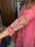 Blushy Pink  Fabric Mull Chanderi - Image 4