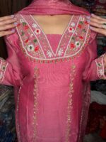 Blushy Pink  Fabric Mull Chanderi - Image 3