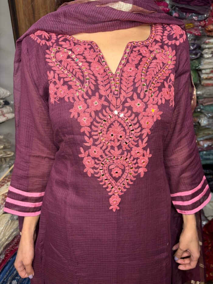 Kota A line Suit  Fabric Kota Cotton - Image 3