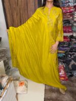 Floral formals Fabric Muslin - Image 5