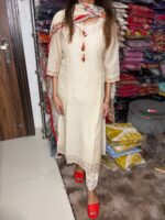 Pastel Chandheri 3 Pcs Fully Stitched Suit - Image 2