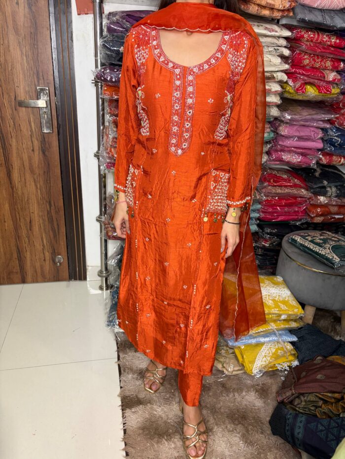 Rusty Shine 3 Pcs Fully Stitched Suit - Image 3