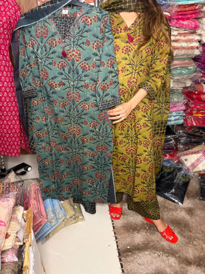 Jaipuri Suits Fabric Cotton - Image 2