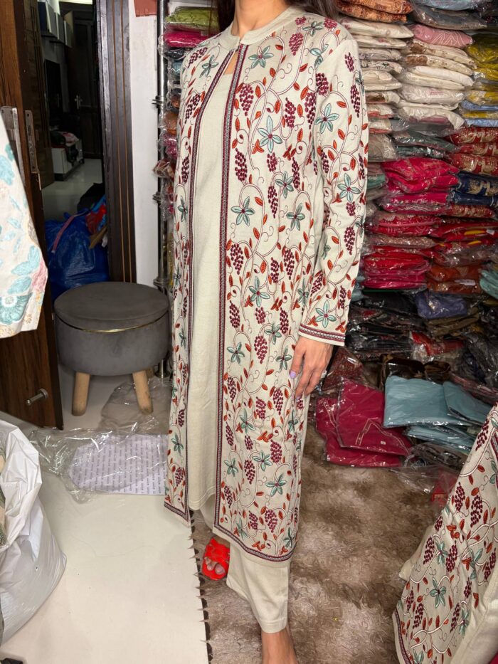 Warm Pastels  Fabric Knitted Suit - Image 2