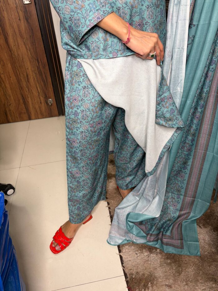 Winter Pastels  3 Pcs Fully Stitched Suit - Image 6