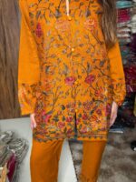 Aari Work Cord Sets Fabric Pashmina - Image 8